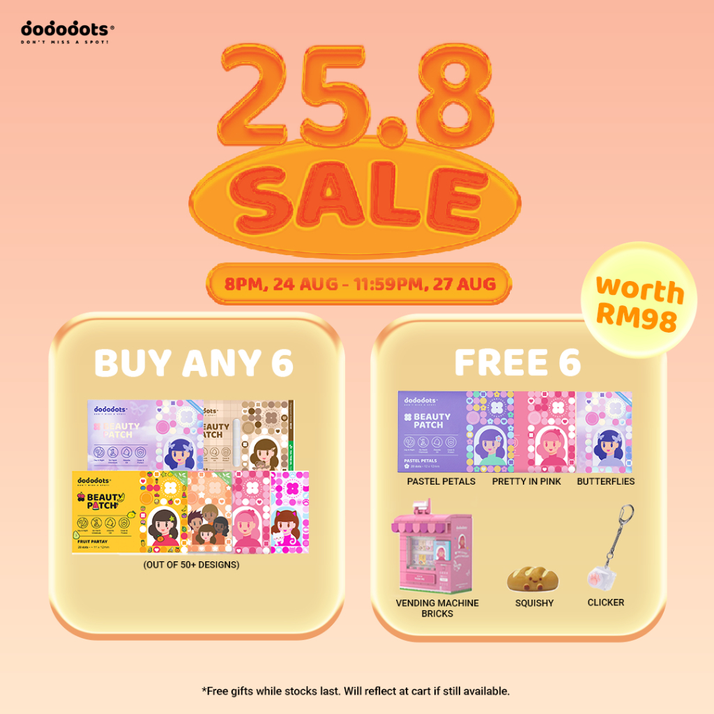 [BUY 6 FREE 6] Dododots Pimple Patches - All Products | Asia's No.1 Clinical-Grade Hydrocolloid Acne Patch w TeaTreeOil