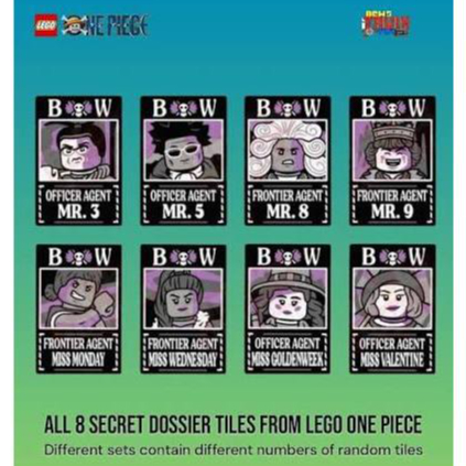 [MP] Lego One Piece Wanted Poster BW Frontier Agent Miss Monday Goldenweek Valentine Wednesday Mr. 3 Mr. 5 Mr. 8 Mr. 9