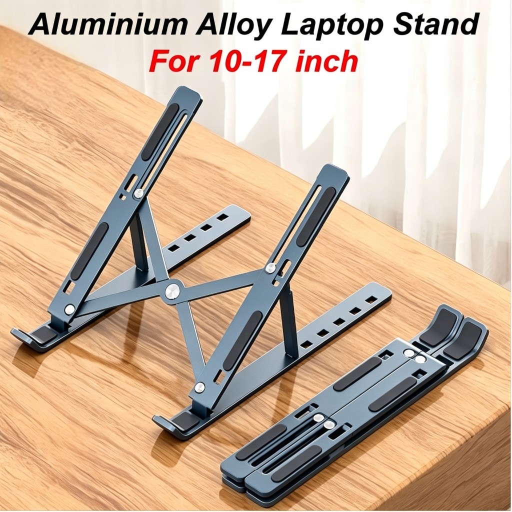 Laptop Stand Aluminum Alloy Foldable Portable Laptop Heighten Laptop Holder Bracket Notebook Stand