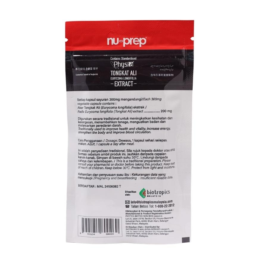 [NEW PACKING] [READY STOCK] [ORIGINAL] NU PREP Tongkat Ali 200mg 10s [Tongkat Ali]