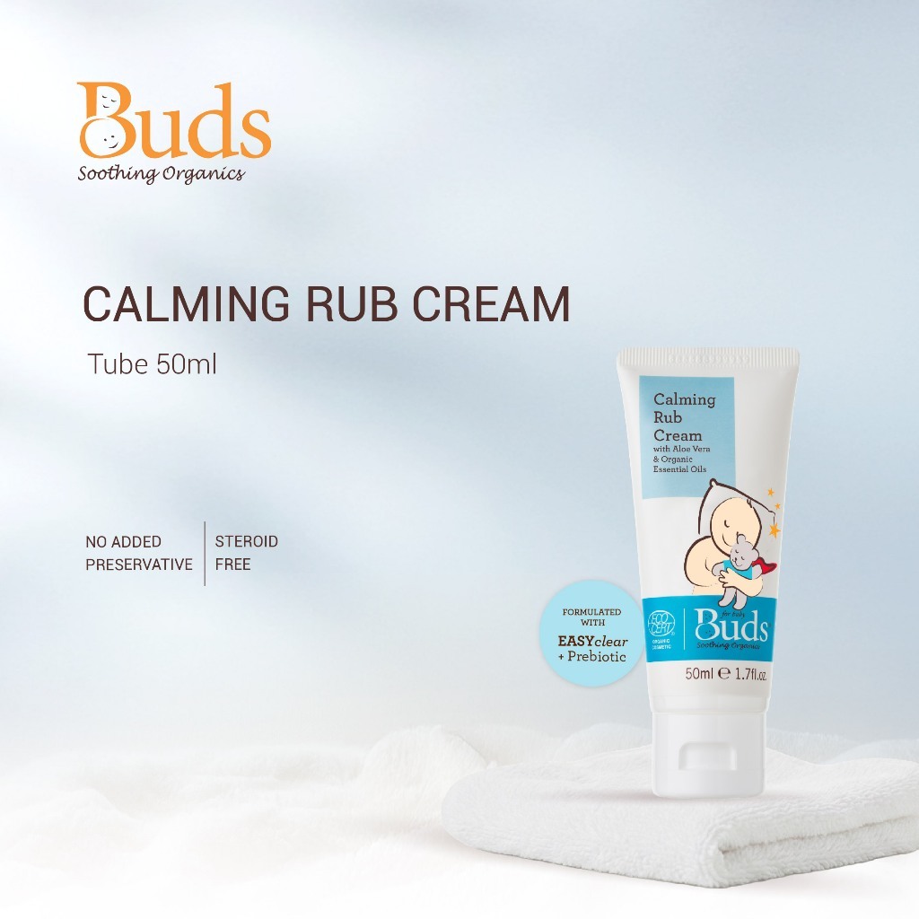 Buds Organics BSO Calming Rub Cream Tube (50ml)