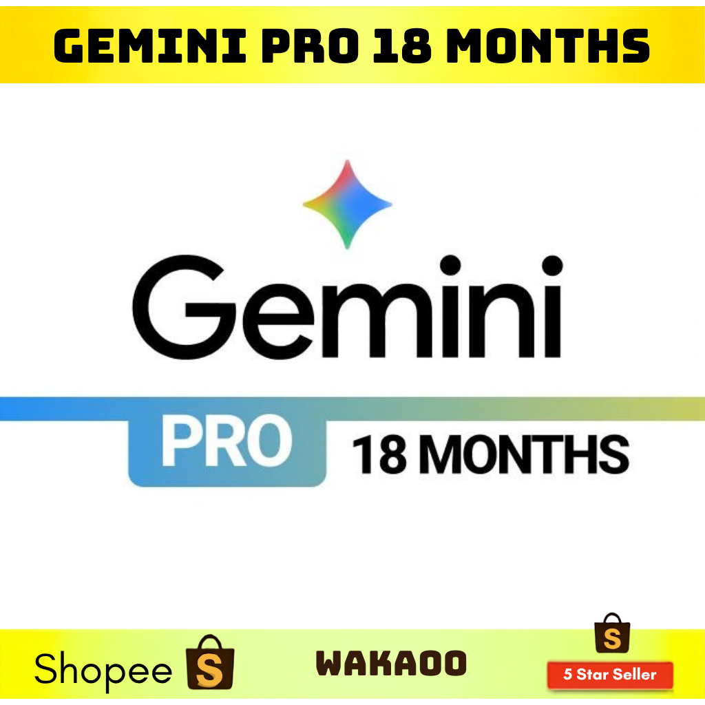 [Private Account] Gemini Pro Advanced AI Upgrade 18 Months | Use Own Google Account | Google One AI Subscription