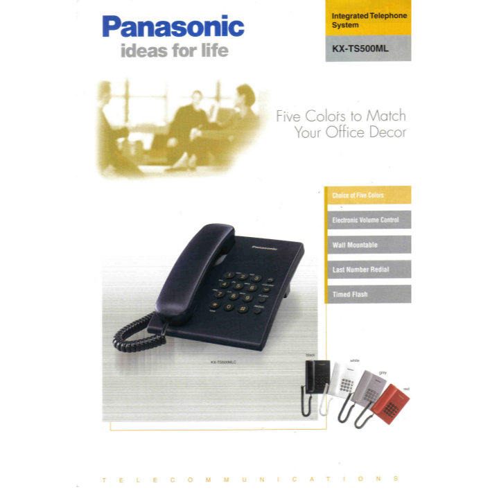 Original PANASONIC KX-TS500 Single Line Telephone SLT Office or Home Land Line Phone PABX Keyphone System SLT