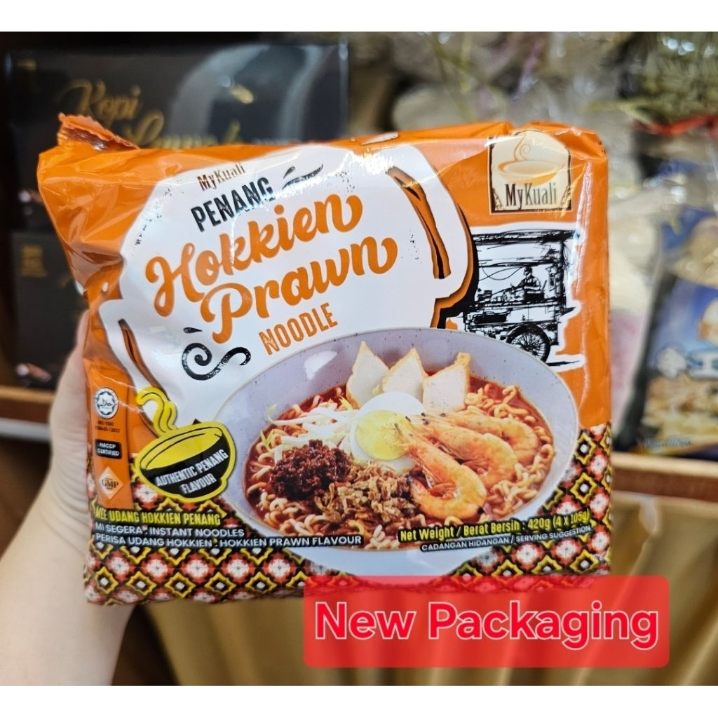 [Halal] MyKuali Penang Hokkien Prawn Noodle | Mee Udang Hokkien Penang | 槟城福建虾面 (4x105g)