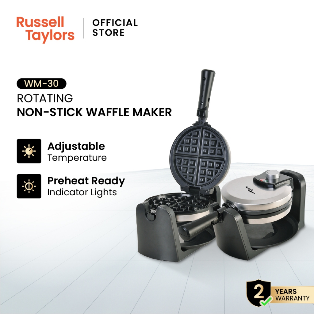 Russell Taylors Rotating Waffle Maker WM-30