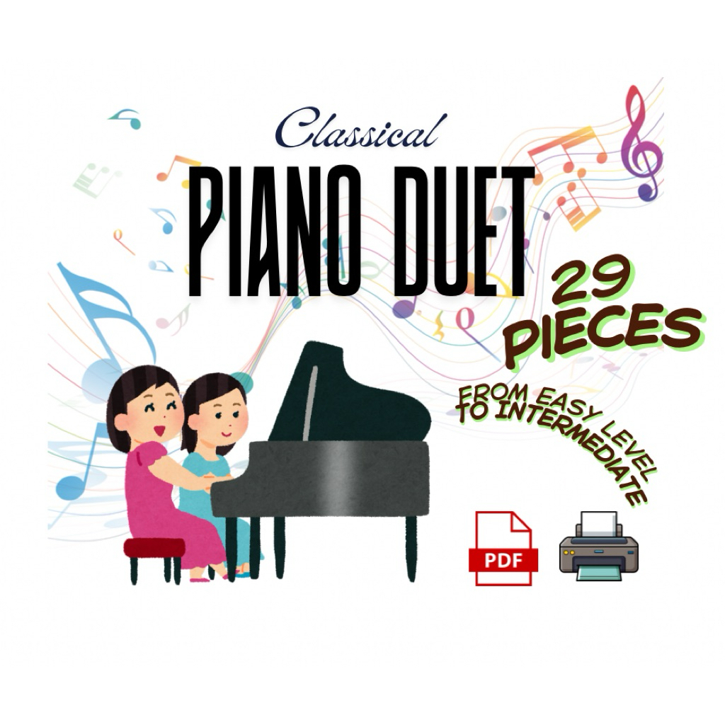 Classical Piano Duet for Teachers & Students | Digital Piano Ebook (CamScanner)