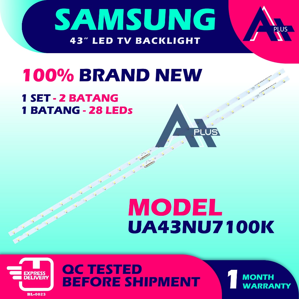 UA43NU7100K SAMSUNG 43" LED TV Backlight 43 INCH Lampu TV samsung UA43NU7100 43NU7100K