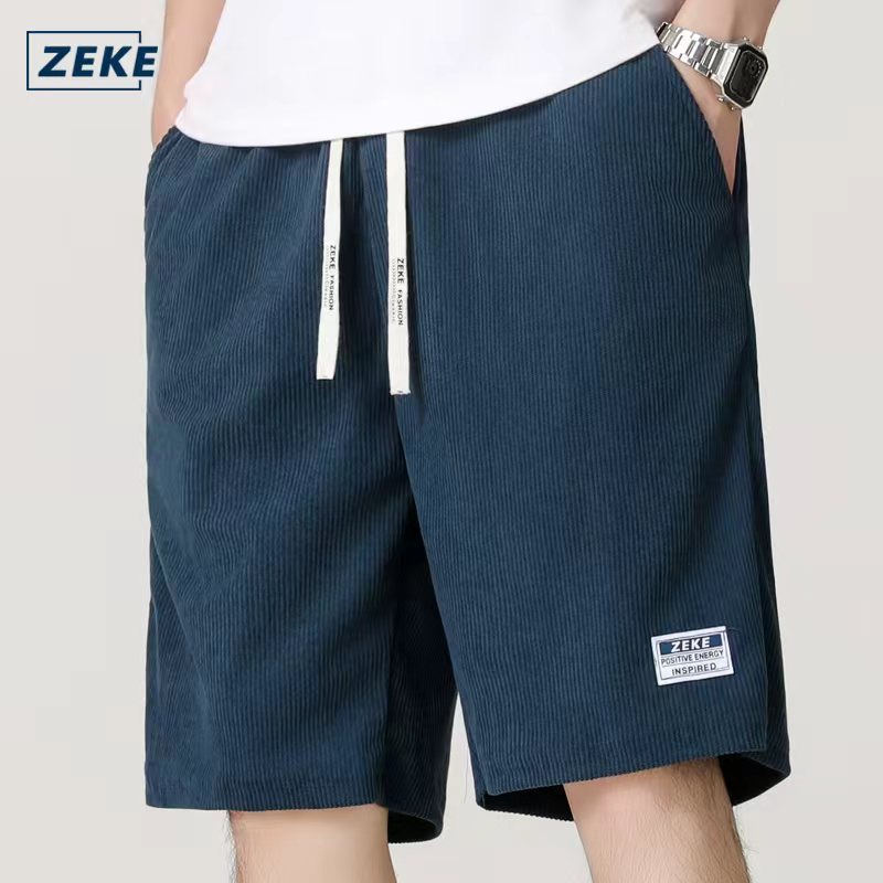 ZEKE B0025 Corduroy Shorts Men's Casual Shorts Lelaki Kain Korduroi Seluar Pendek