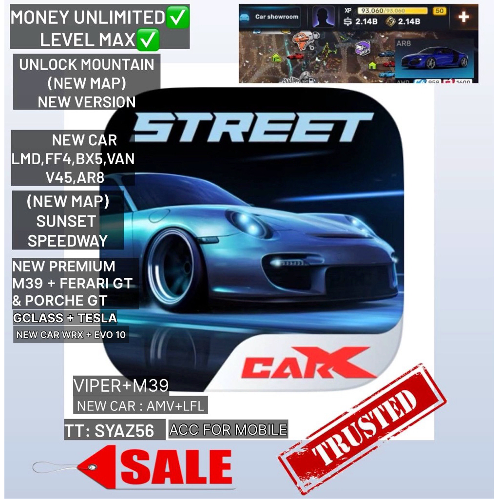 Car X Street New Unlimited Money / AntiBan Account