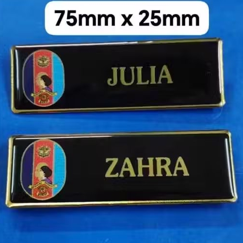 (FAST SHIP_ BAKAT NAME TAG GOLD QUALITY) NAMETAG TAG NAMA Bakat