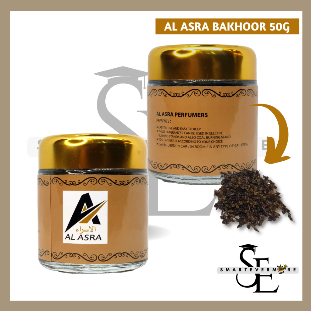50g BAKHOOR AL-ASRA GAHARU - lebih 30 Scents Available 50g BUKHOOR MABKHARA/ INCENSE BAKHARA Fragrance Supplies