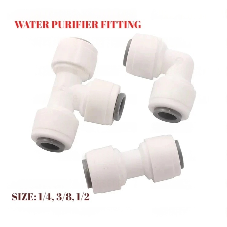 WATER FILTER FITTING/QUICK CONNECTOR 1/4" ELBOW, TEE, STRAIGHT, BALL VALVE. COWAY CUCKOO, ELKEN, SK MAGIC, LG