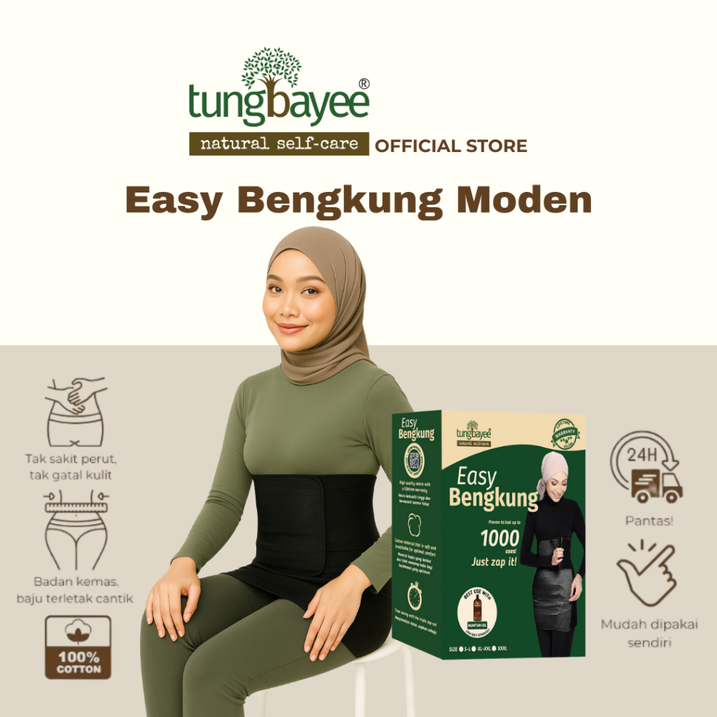Tungbayee Easy Bengkung Moden - Black