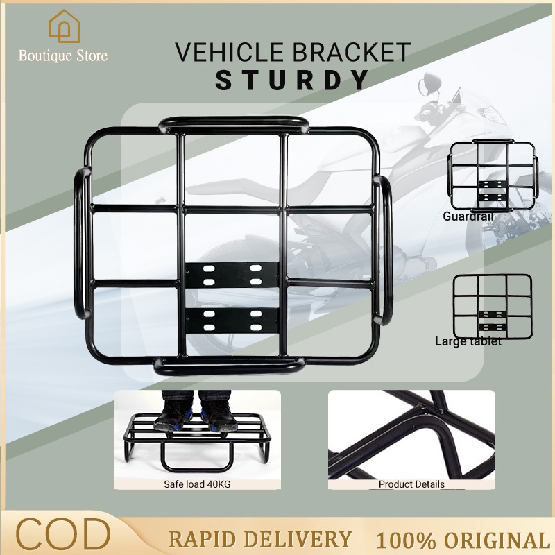 Motorcycle Delivery Bag Rack Universal Carrier Tailstock Rear Seat Rack Grab/Foodpanda/Lalamove Bag Holder