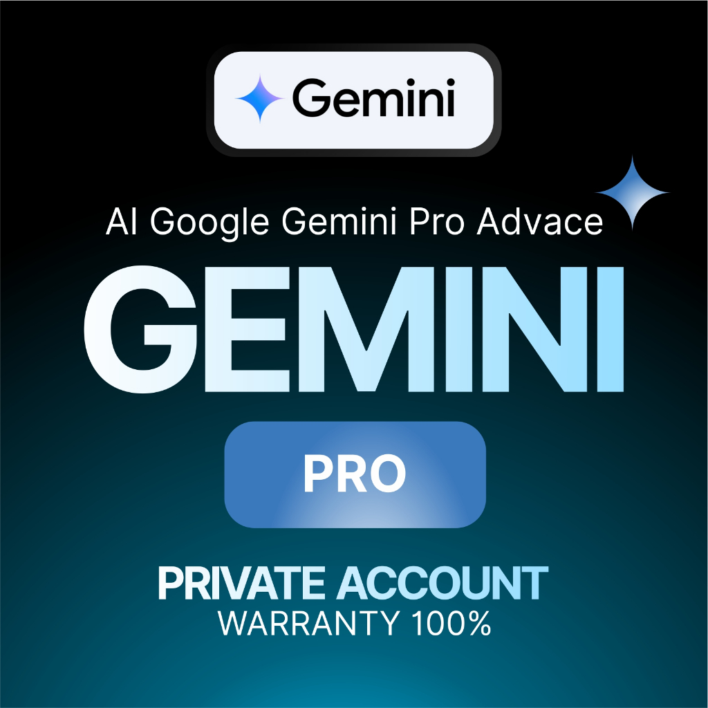 Gemini Pro AI Private 1 Year + Google Drive 2TB | 100% Warranty