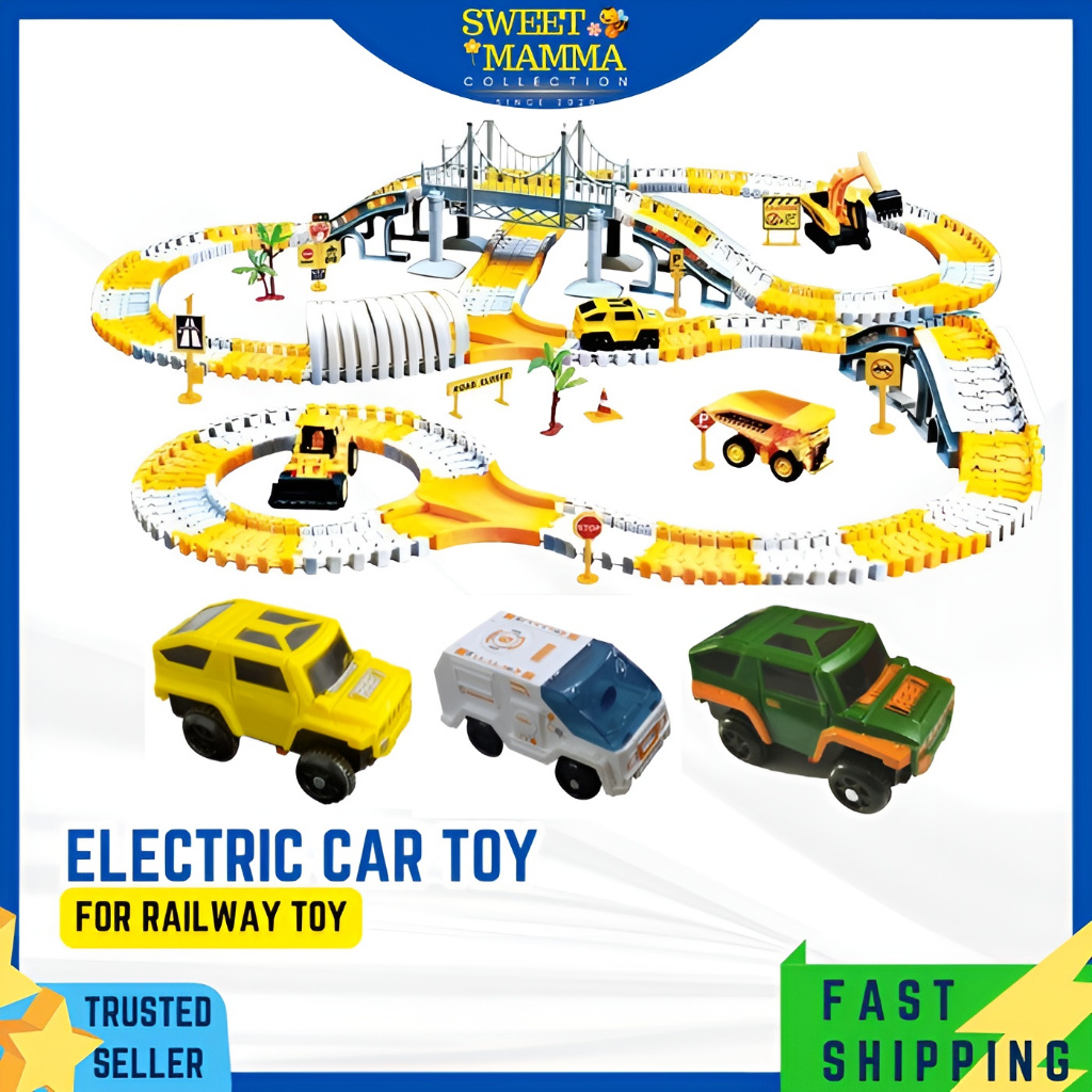 1 Pc Extra Electric Powerful Car for Railway Track Car Tambahan Mainan Kereta 轨道电动车- LN0024