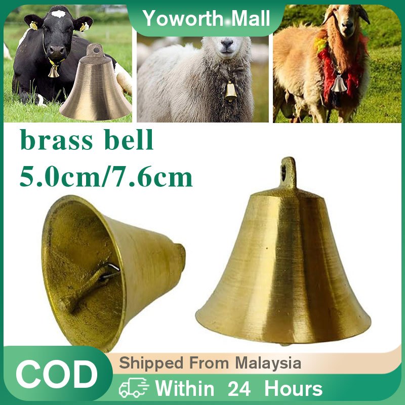 5/7.6cm Grazing Copper Bell / Thickened Cattle Sheep Animal Bell / Garden Farm Bell / Christmas Bells Wind Chime