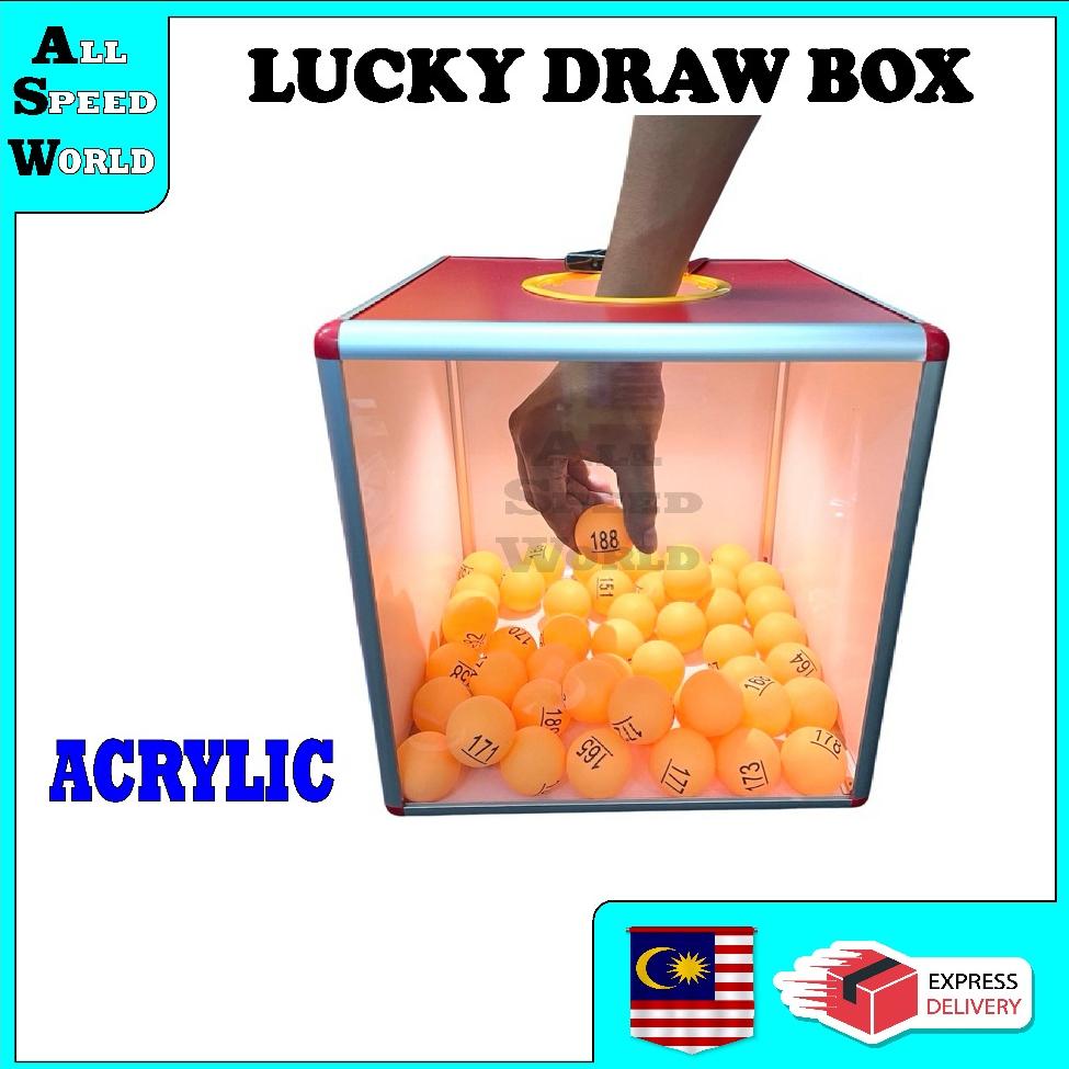 ACRYLIC LUCKY DRAW BOX/ KOTAK CABUTAN BERTUAH /BOLA CABUTAN BERTUAH/LUCKY DRAW BALL/抽奖箱/抽奖球