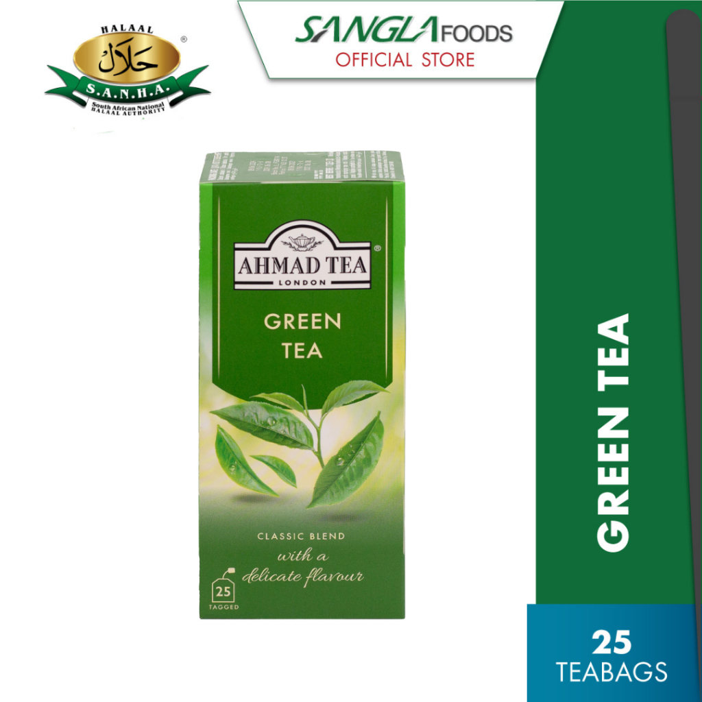 Ahmad Tea Green Tea (25 Teabags) Halal Certified