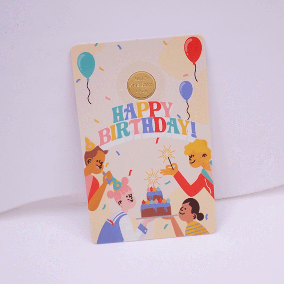 999.9 Mini Gold Bar ‘’Birthday Series‘’ | 999.9 足金迷你金片‘’生日系列‘’