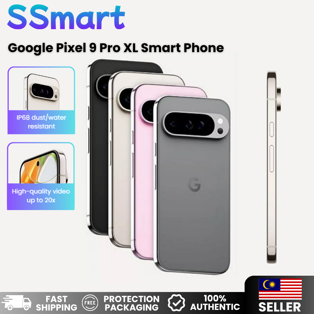 Google Pixel 9 Pro XL Smart Phone Tensor G4 Gemini Ai 16GB RAM 128GB | 256GB 6.8" Actua OLED 120Hz Display NFC 5060 mAh