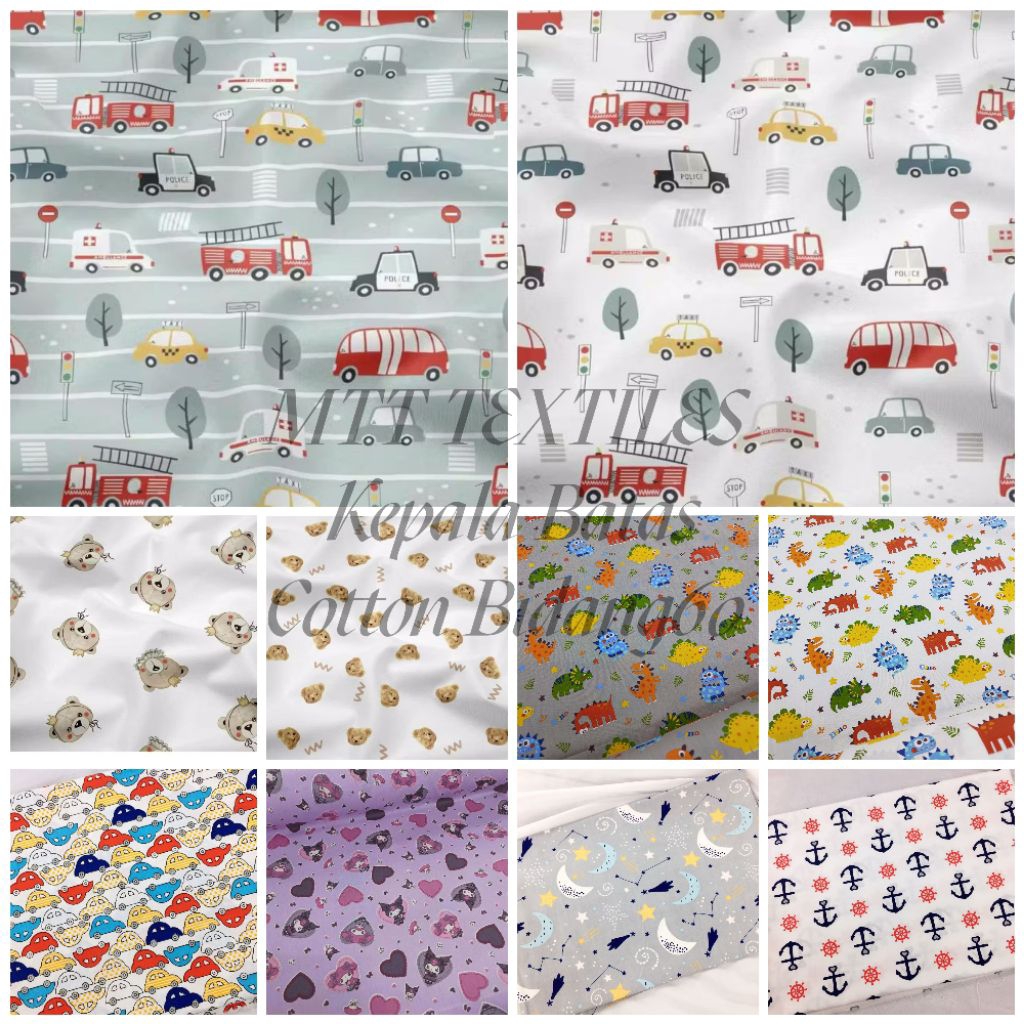 Kain Cotton Bidang 60"/ Kain Cotton Comb/ Cotton Twill 60" / 100%