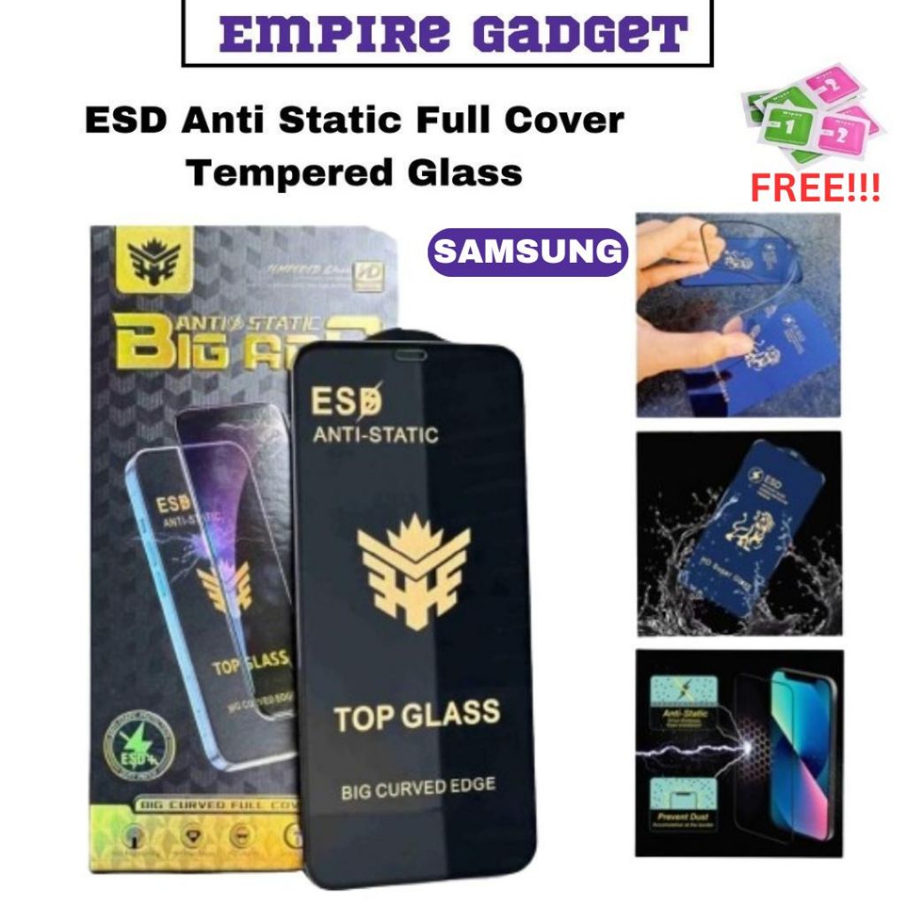 Samsung A02,A03,A04,A05,A06,A07,A12,A13,A14,A15,A16,A17,A25,A26,A34,A55,A56 ESD Clear Screen Protector Tempered Glass