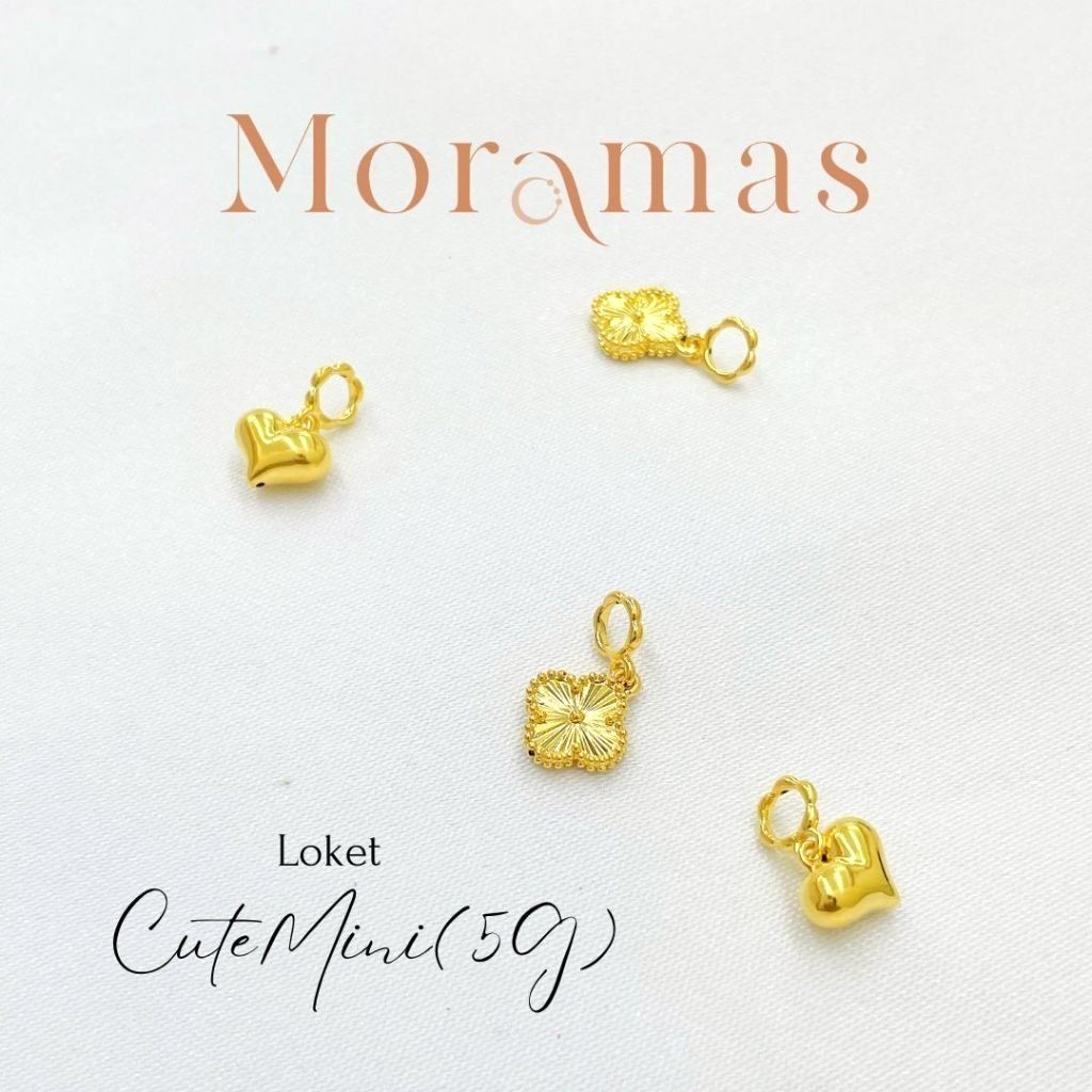 Moramas (5G) Mini CUTE Pendant & Charm 916 Gold/Loket (5G) COMEL Mini Emas 916/可爱迷你吊坠916金