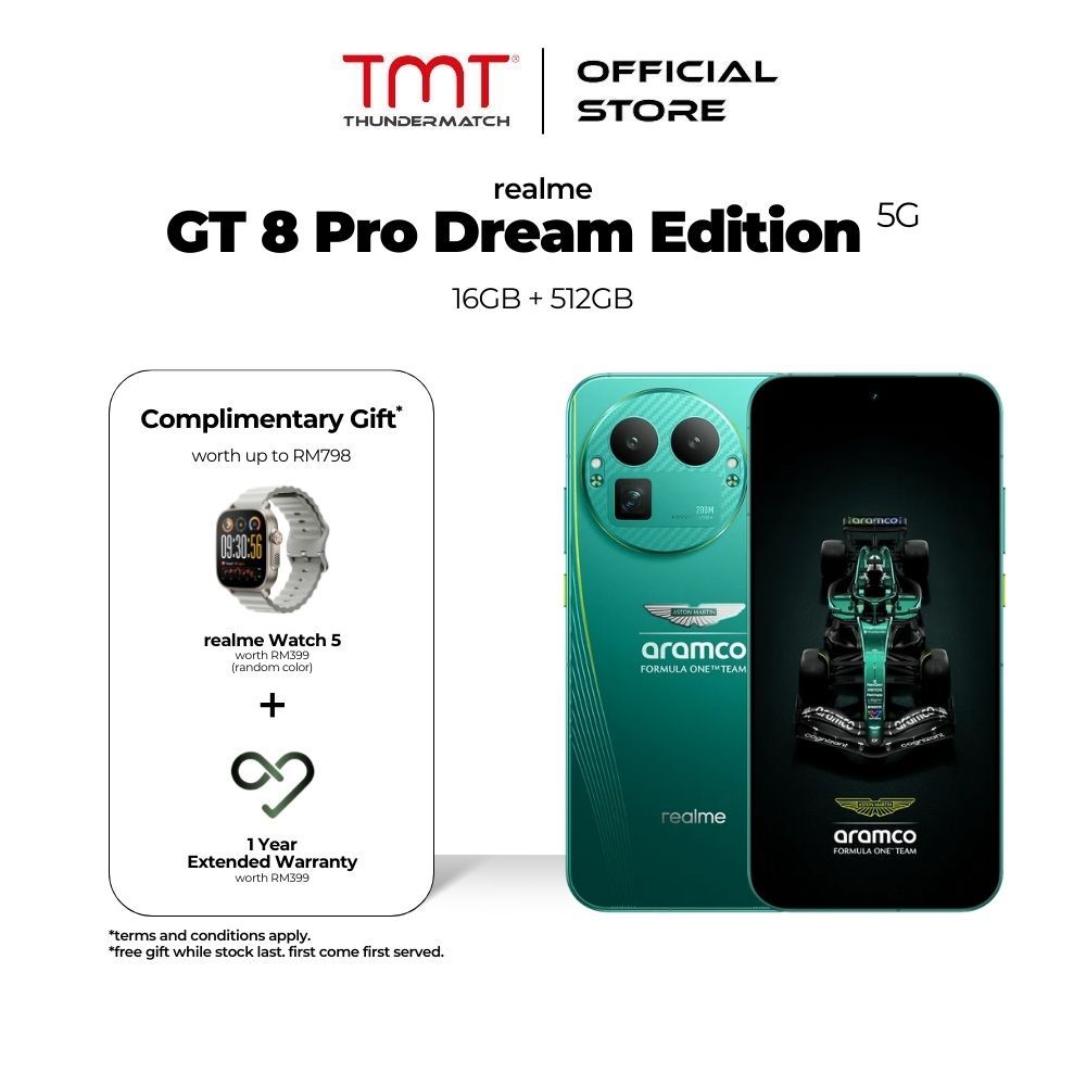 realme GT 8 Pro Dream Edition (ASTON MARTIN) 5G Smartphone (16GB RAM + 512GB ROM)