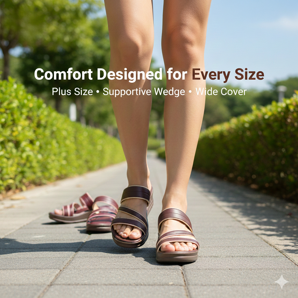 Snowfly Elegant Triple Strap Comfort Sandal | Soft Cushion Insole | Microfiber Upper | Eco-Friendly Outsole L3210