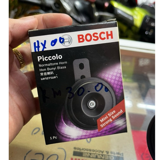 BOSCH Piccolo Normal Tone Horn | Original Bosch | Bunyi Kuat & Jelas | Universal Motor / Kereta