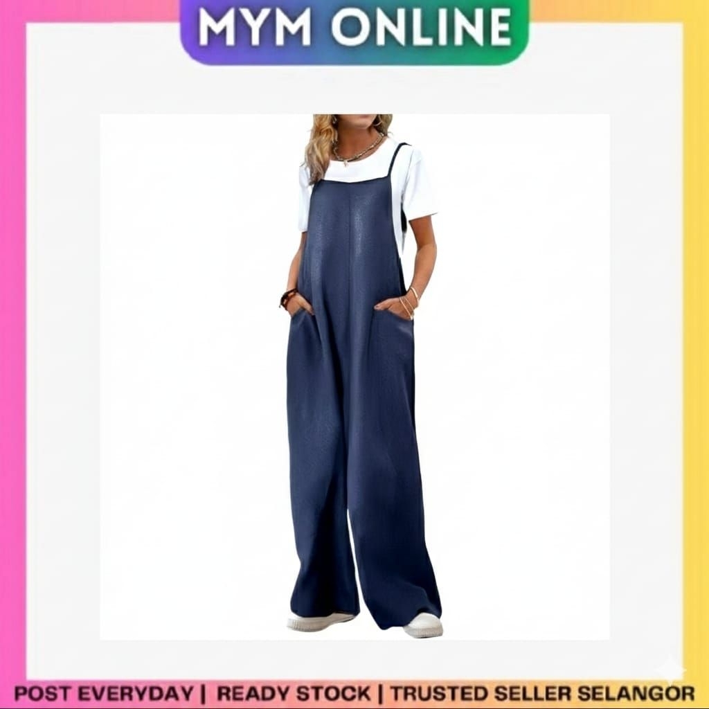 Women's Jumpsuit Loose Wide-leg Plus Size pure Cotton Casual Women Jumpsuit Limited stock high quality products LT11