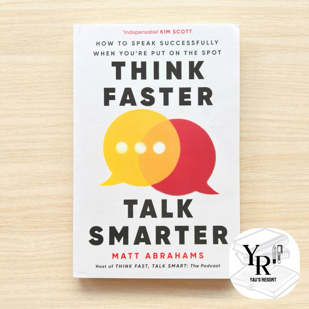Think Faster Talk Smarter by Matt Abrahams paperback tiktok English book buku