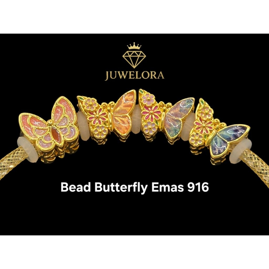 Juwelora Emas 916 3L I Bead Butterfly 🦋  I Emas Bajet | Emas 916 #emasbajet #emas916 #emasmalaysia