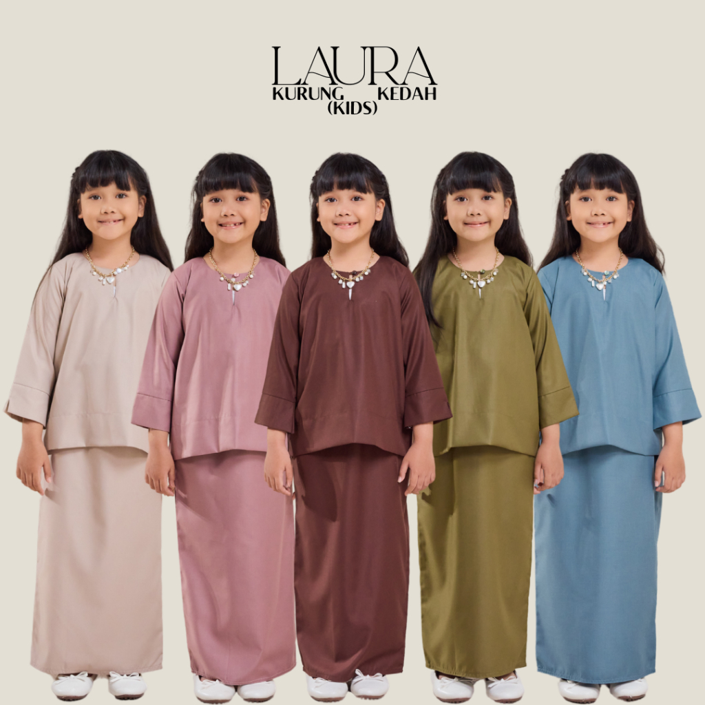 RAF ONLINE STORE | Laura Kurung Kedah Premium Cotton Osaka (KIDS) | Kanak - Kanak Sedondon Ibu Anak