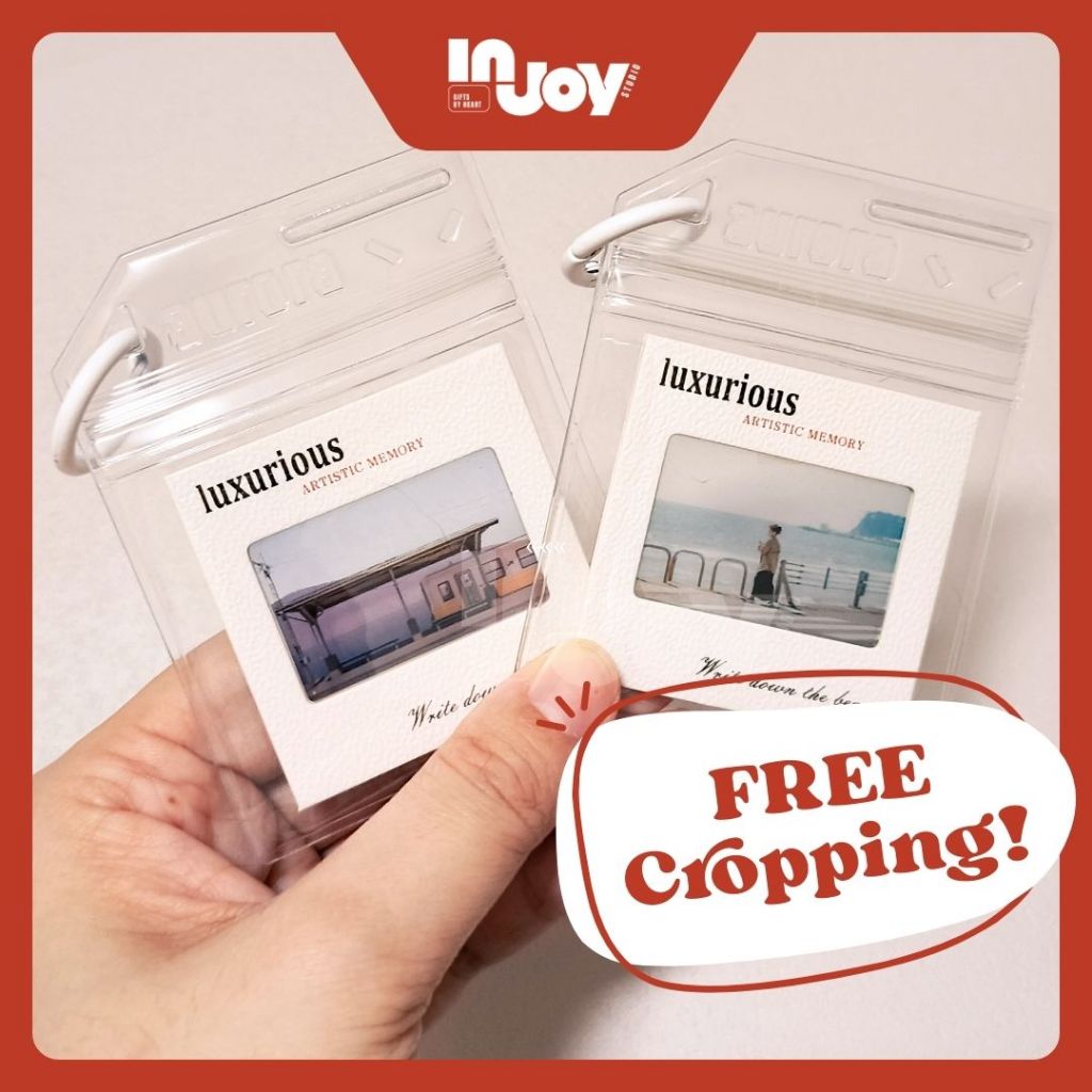 Custom 1 Slot | Mini Frame Keychain + Cover & Ring | Reversal Film Photo Print | Gift Birthday Farewell Graduation
