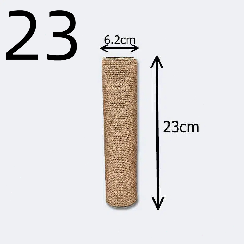 Sisal Cat Scratching Post Refills - 4 Sizes（23、31、40、50cm） Universal Replacement for All Cat Trees in Our Store