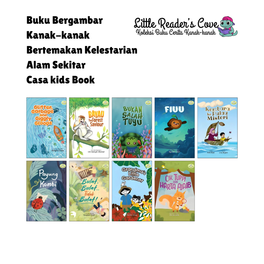 Buku Casa Kids - Buku Cerita Bergambar Kanak-kanak (Kelestarian Alam Sekitar) (2025)