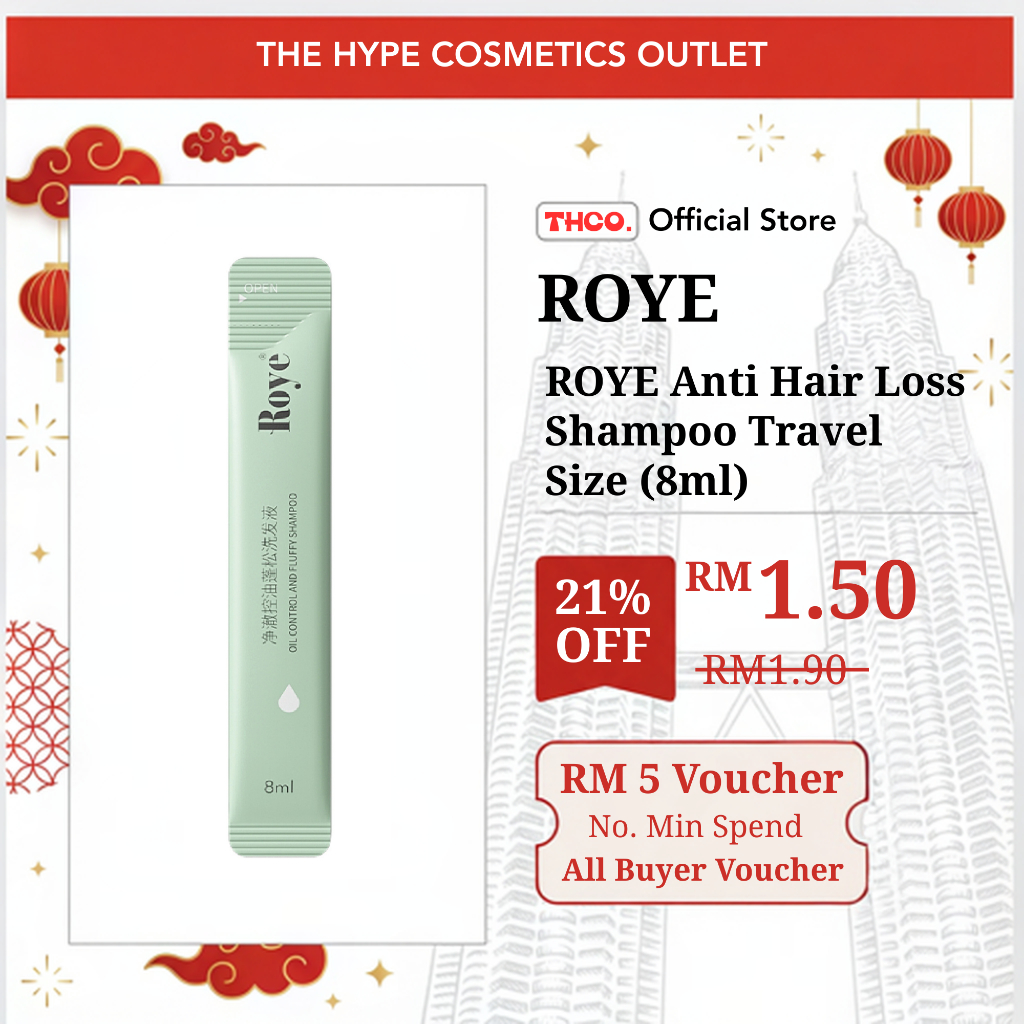 [THCO] ROYE Oil Control Shampoo Travel Size 若也净澈控油蓬松洗发液便携装