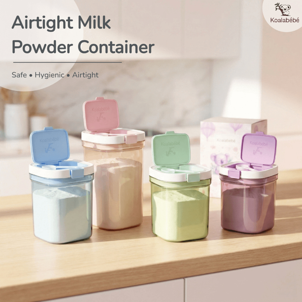 Bekas Susu Baby Kedap Udara BPA-Free Milk Powder Container Airtight 奶粉罐外出 Food Storage