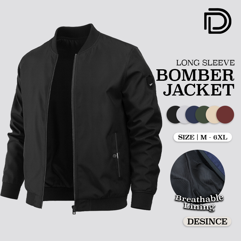 DESINCE Men Jacket Long Sleeve Man Outerwear Coat Black Blue Green Jackets Men Top Jaket Lelaki MT 162