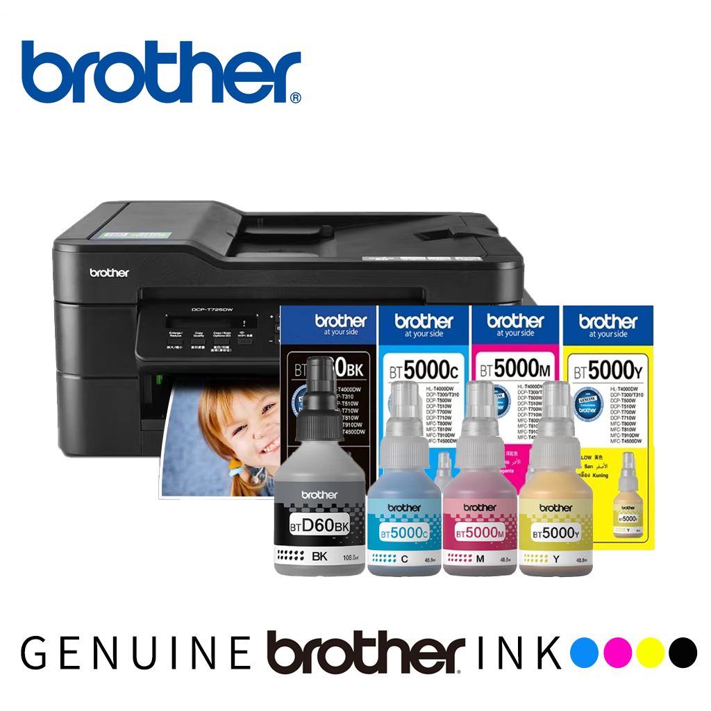Brother BTD60BK Ink Original T5000 Ink DCP-T426W T226 T520 T820DW T510 T710 T220 MFC-T920DW T810 T910D T4500 ink Printer