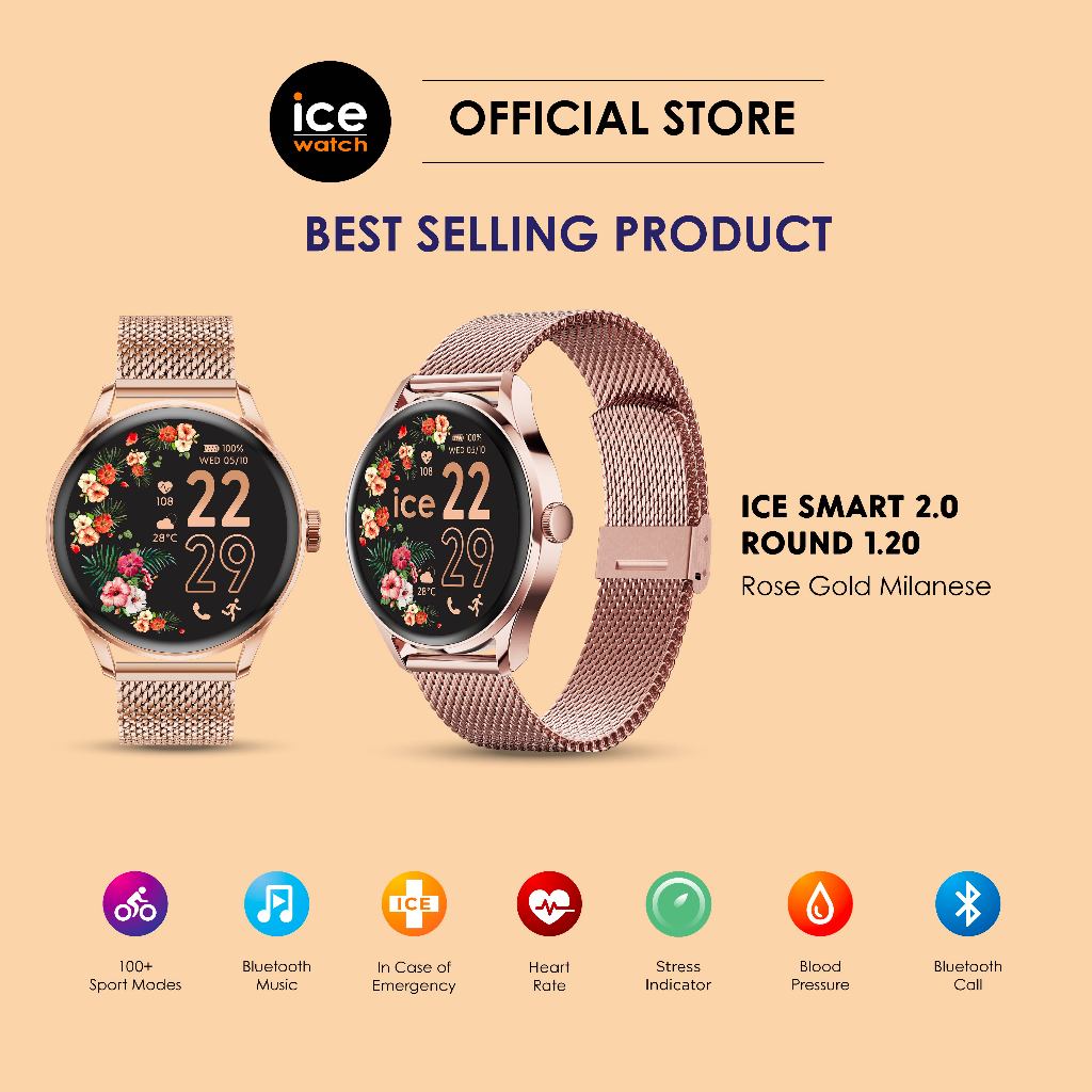 Ice-Watch ICE smart 2.0 round 1.20 - Rose Gold Milanese [023394] | Bluetooth | Lifestyle