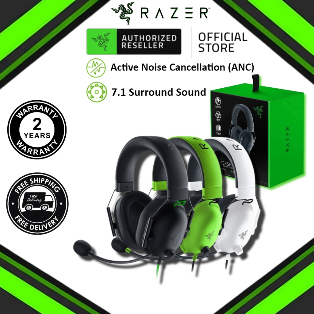 Razer BlackShark V2 X Gaming Headset Lightweight Esports Headphone with Mic Wired Headset Gaming Earphone
