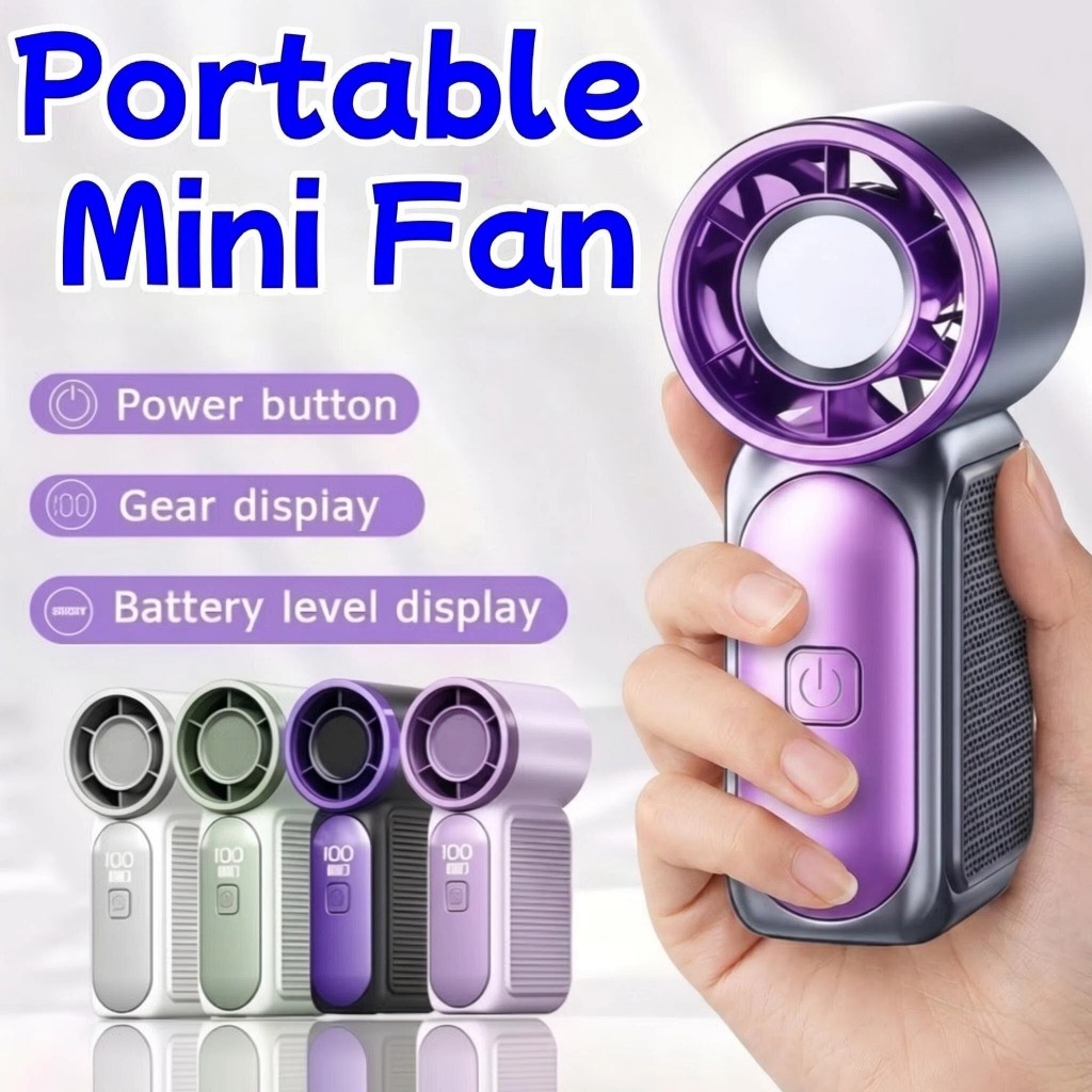 Lightweight High-speed kipas turbo mini portable Handheld Fan USB Rechargeable Outdoor Pocket Mini Fan kipas murah