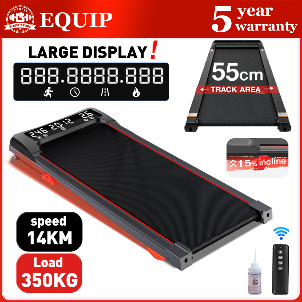 Walking pad Treadmill Adjustable incline Foldable Fitness Smart treadmill Run/Walk Machine Ultra-Thin Home Exercise