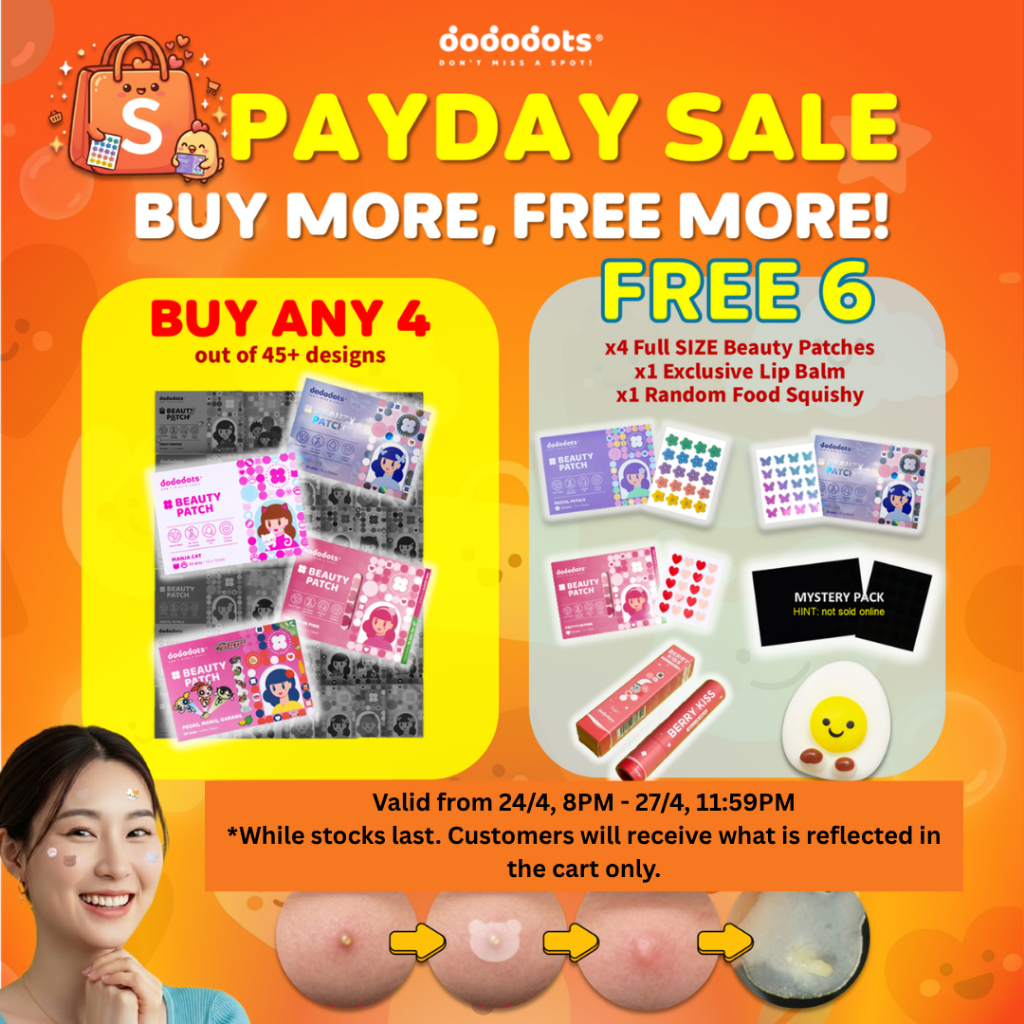 [ALL PRODUCTS B4F6] Dododots Pimple Patch - Asia's No.1 Clinical-Grade Hydrocolloid Acne Patch w/wo Tea Tree Oil