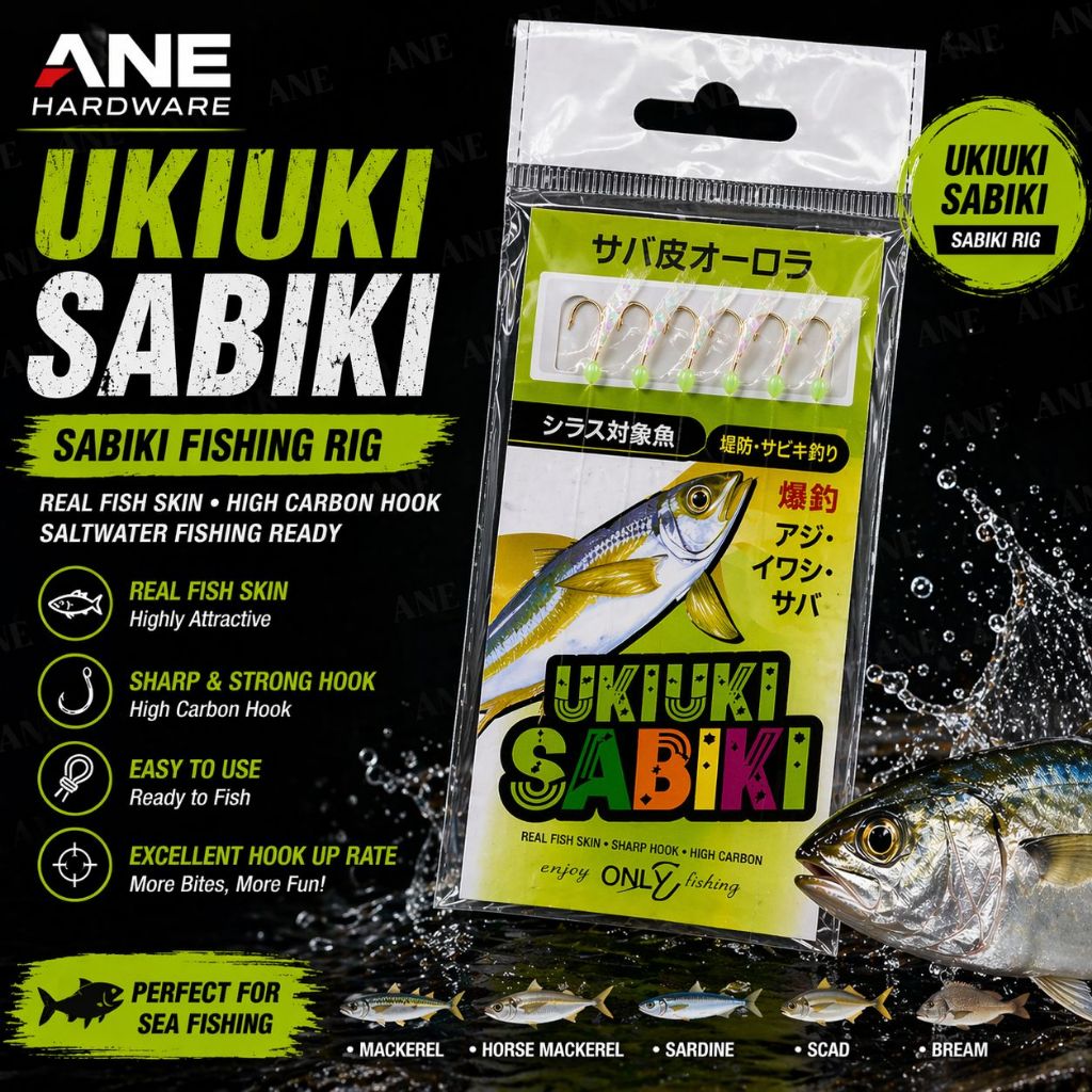 【READY STOCK】Ukiuki Apollo Sabiki Fishing hook| Sabiki Apollo