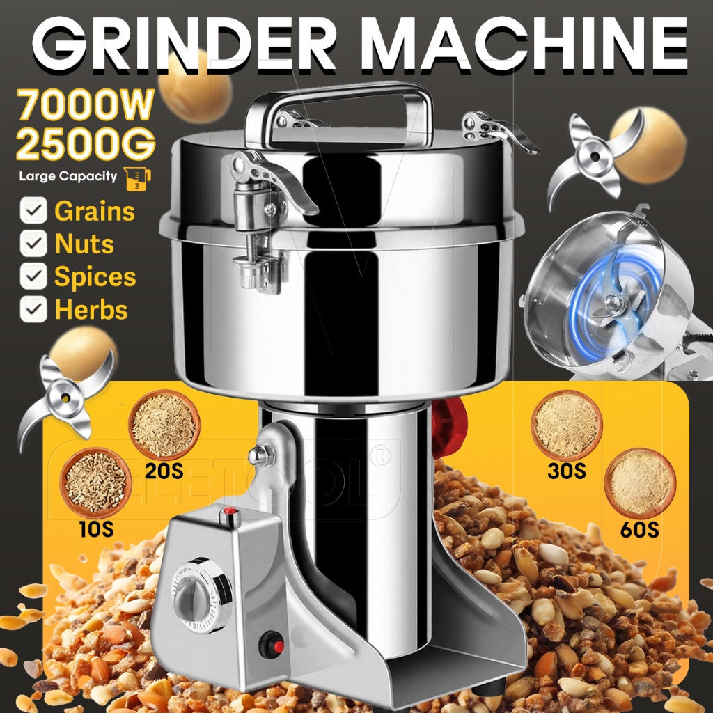 Electric Food Processor Blender Heavy Duty Mesin Kisar Beras Grinder Herb Pengisar Kering Coffee Bean Grinder Machine