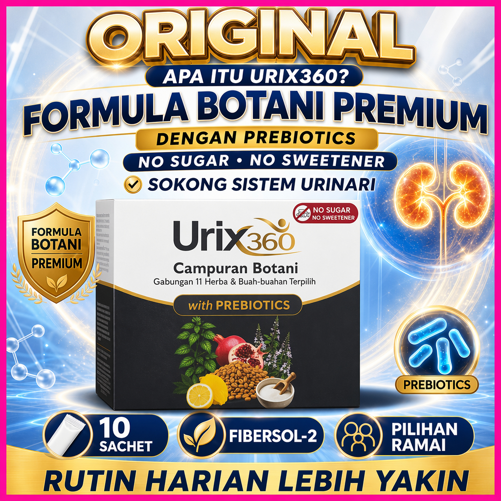 URIX360 Minuman Botani Rawat Batu Karang & Saluran Kencing [ORIGINAL] | Lulus KKM & Ujian Klinikal